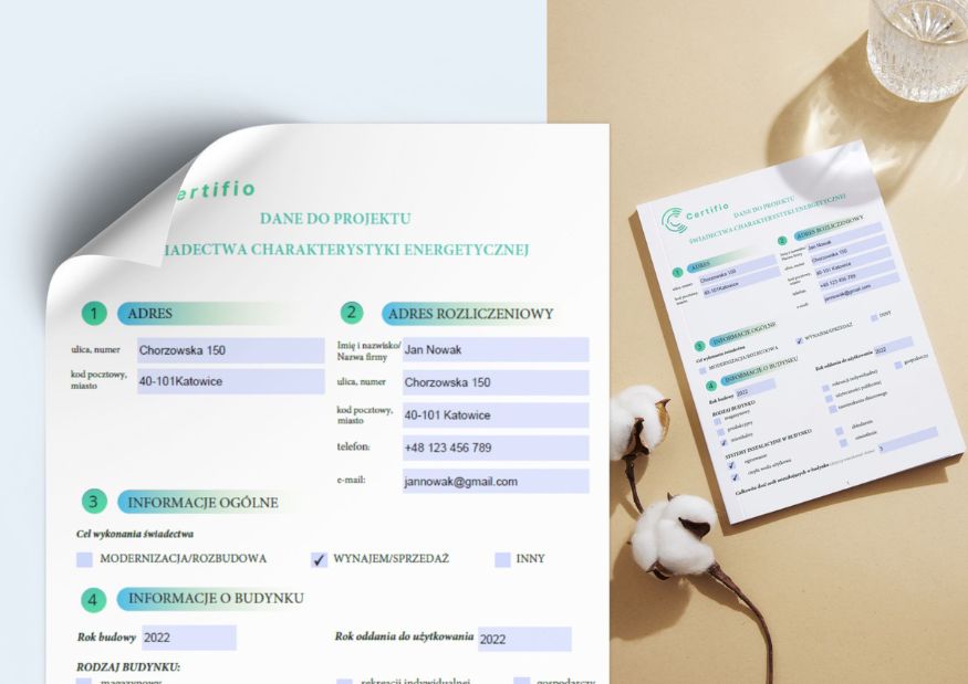 Lista kontrolna świadectwo charakterystyki energetycznej